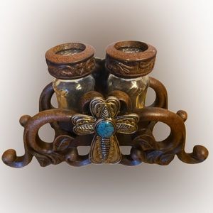 Wild West Living Cross Salt and Pepper Shakers